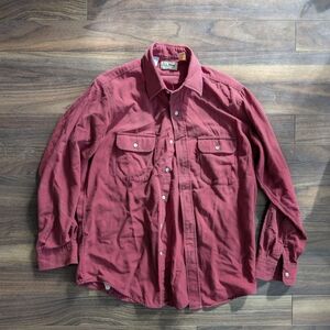 L.L. Bean Red and Black Checkered Shirt